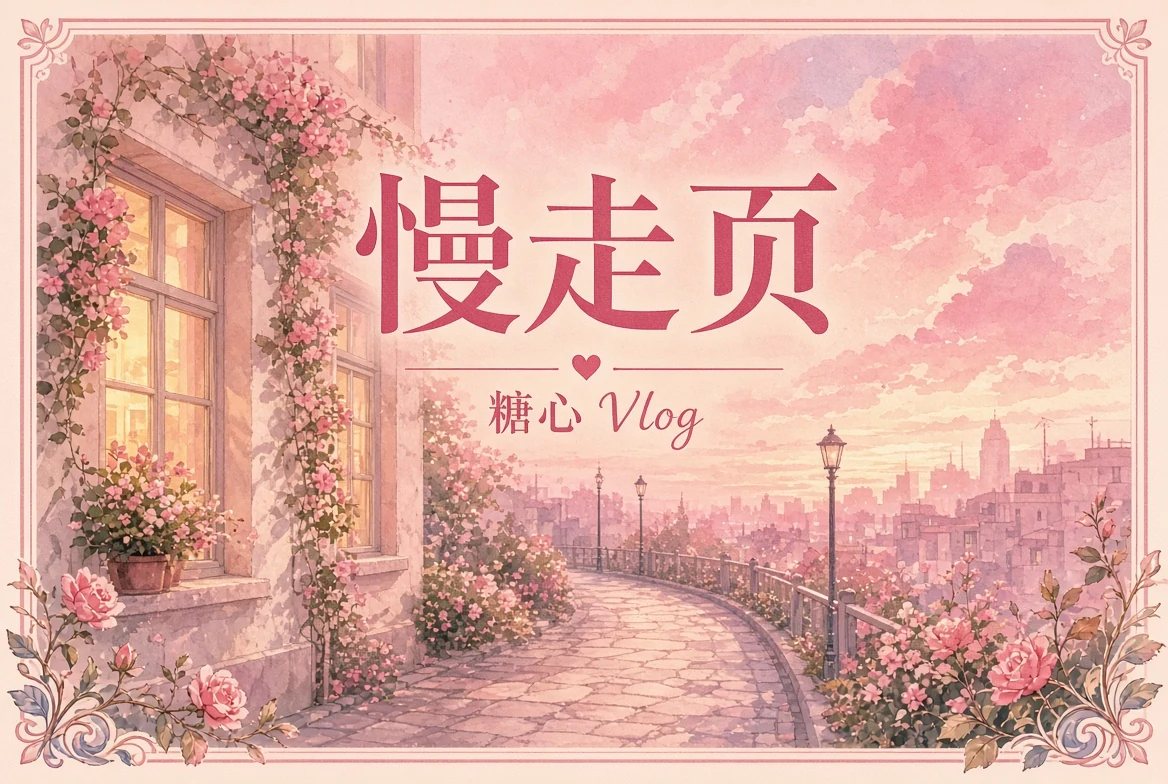 慢走页的轻步调城市景象